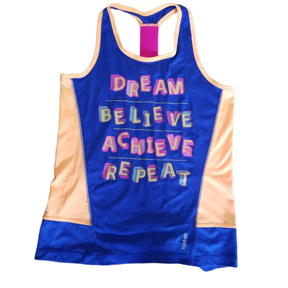 REEBOK SPEEDWICK  RUNNING GRAPHIC TANK. GIRLS SIZE M (10/12)